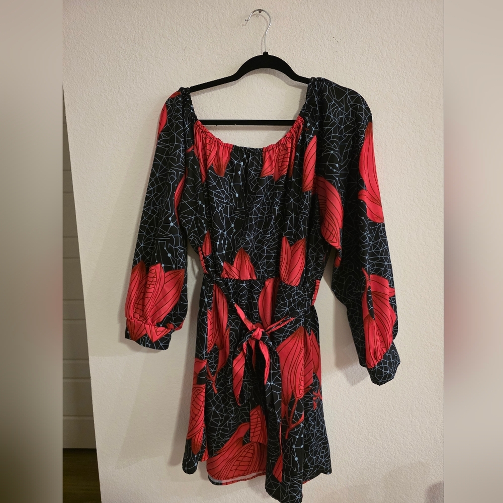 Shein Curve Black and PinkDress